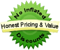 Nature's Wealth Vitamins Health Food Store Honest Pricing & Value Logo